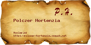 Polczer Hortenzia névjegykártya