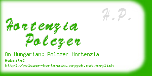hortenzia polczer business card